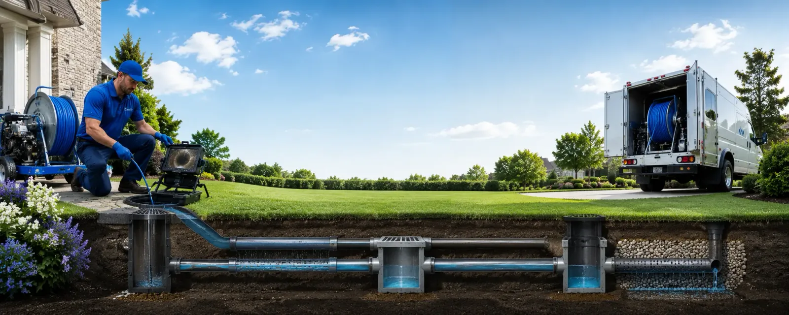 Outdoor drain cleaning information for Rock Stream, NY